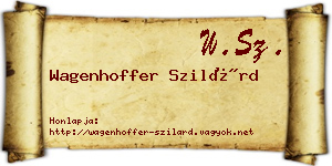 Wagenhoffer Szilárd névjegykártya